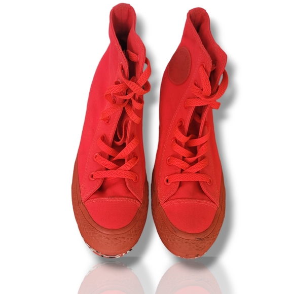 Converse Chuck Taylor All Star Platform Hot Pink Hightop Sneakers Shoes Wedge 7 - Picture 3 of 9